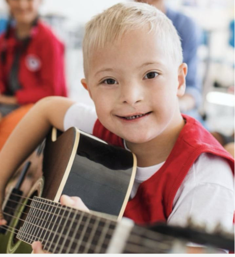 Child engaged in an activity, representing the students served by this program