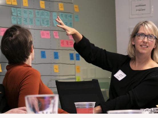 Sticky notes from a workshop session
